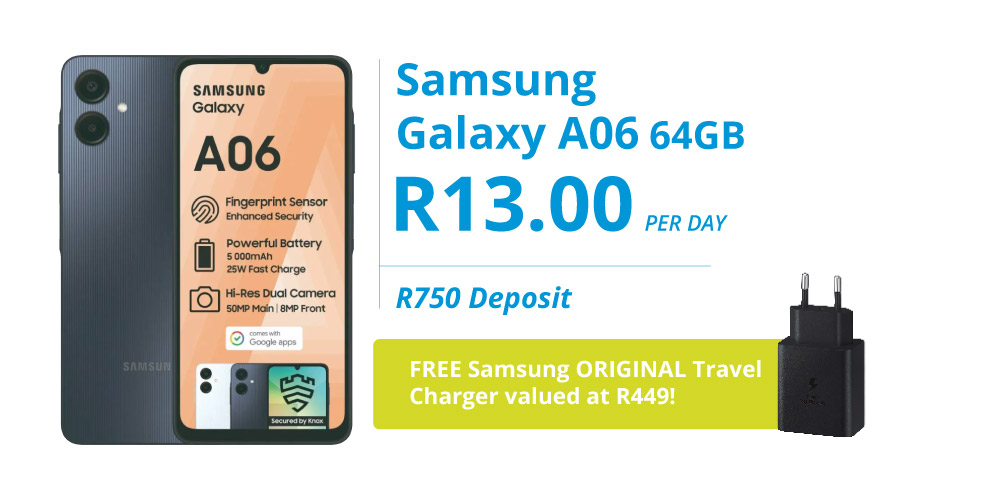 Samsung Galaxy A06 64GB on Easy2own finance deal