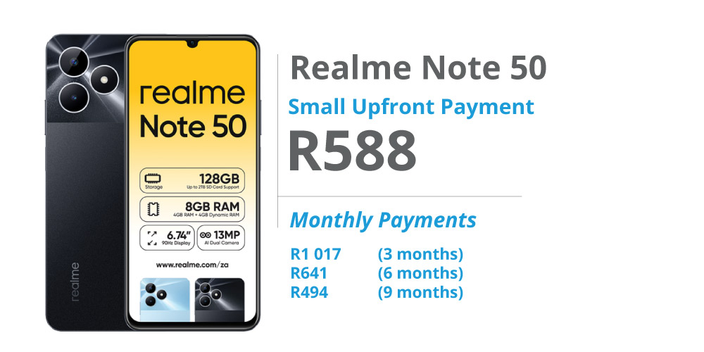 Realme Note 50 - Payjoy finance deal