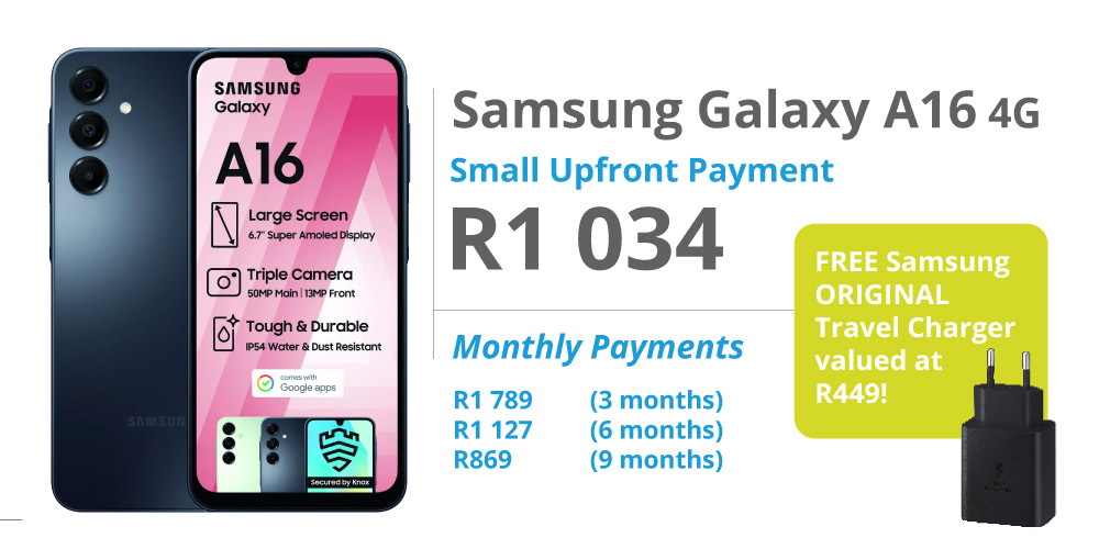 Samsung galaxy A16 4G - Payjoy finance deal