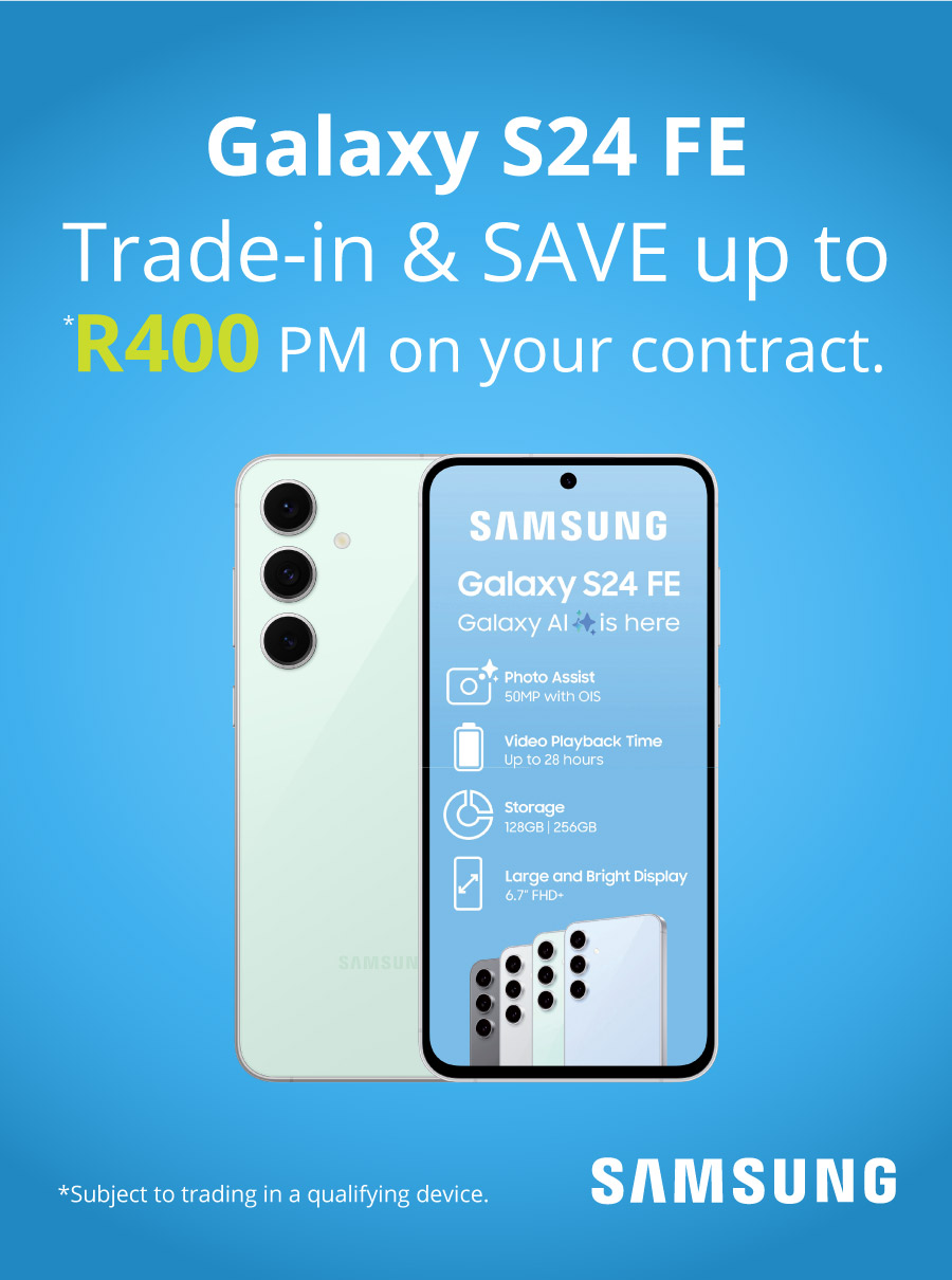 Samsung Galaxy S24 FE - Trade-in and save Main banner