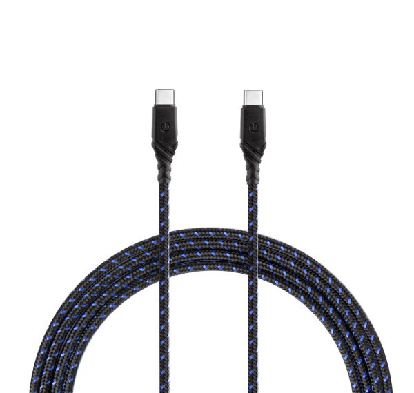 Energea Duraglitz USB-C Cable in Blue