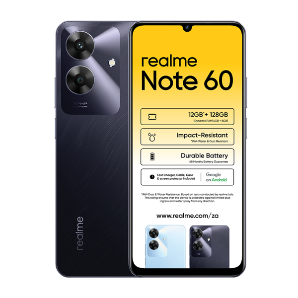 realme Note 60 in black