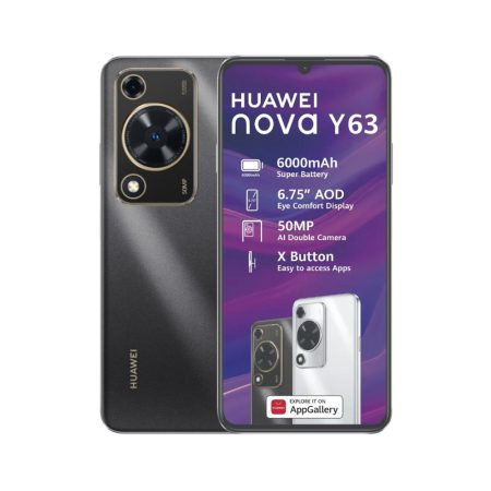 Huawei nova Y63 in black