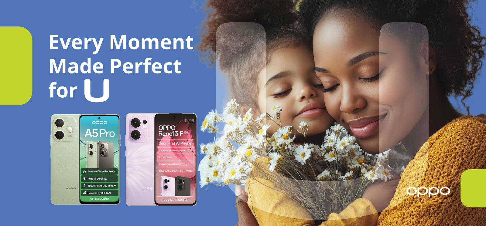 OPPO A5 PRO - Hero Partner Banner MAY 2025 - EVERY MOMENT MADE PERFECT FOR U