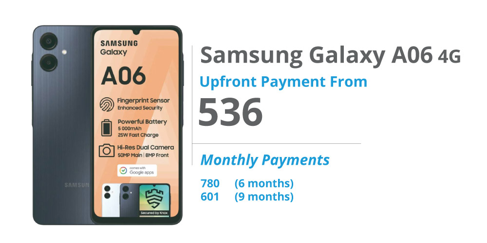 Samsung Galaxy A06 - PayJoy Micro Finance Deal - July 2025