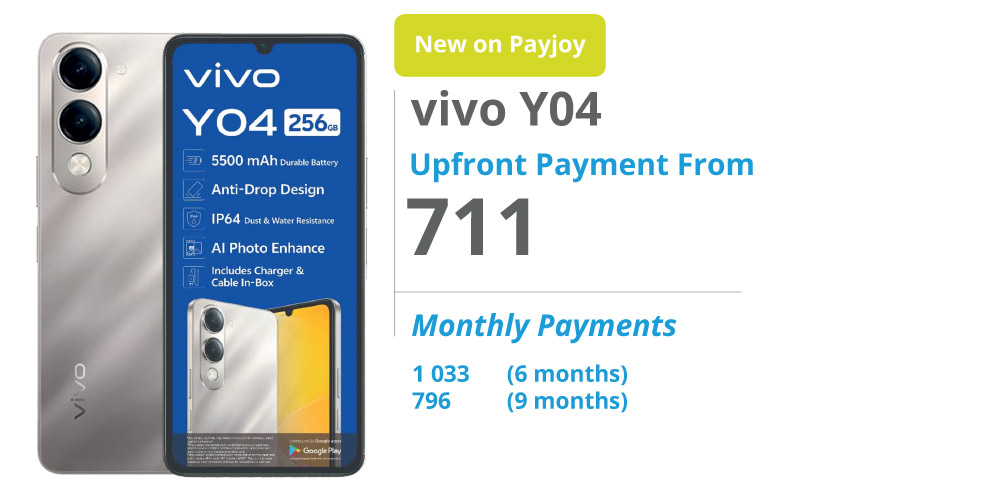 Vivo Y04 - PayJoy Micro Finance Deal - July 2025