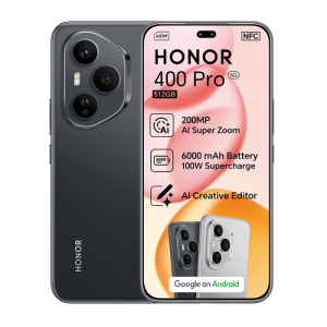 (Trade-in - Discount R150x36) Honor 400 Pro 12/512GB 5G  @ R779.00 x 36 on Red 6GB 250min Plan