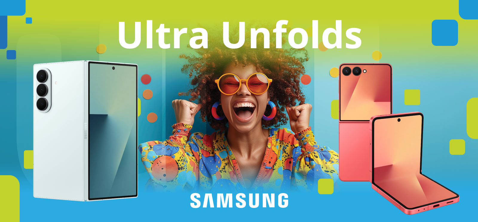 Cellucity Hero Home Page Banner - August 2025 - Galaxy Z flip7 - Z Fold7 - Galaxy Unfolds