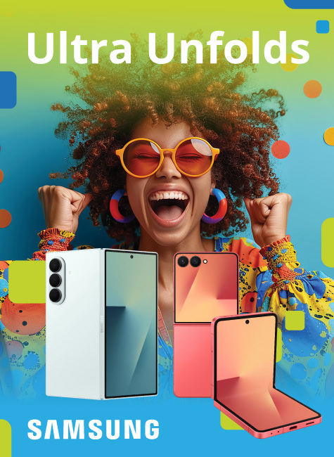 Cellucity Hero Home Page Banner - August 2025 - Galaxy Z flip7 - Fold7 - Galaxy Unfolds