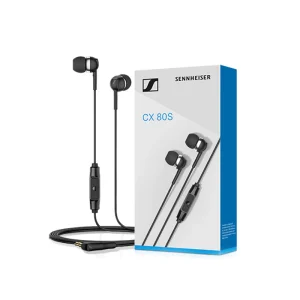 Sennheiser New cx 80s In Ear Headphones with Microphone - headset and Box