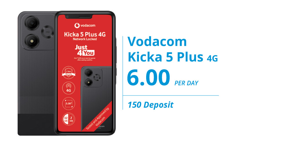 Vodacom Kicka 5 Plus on Easy2Own