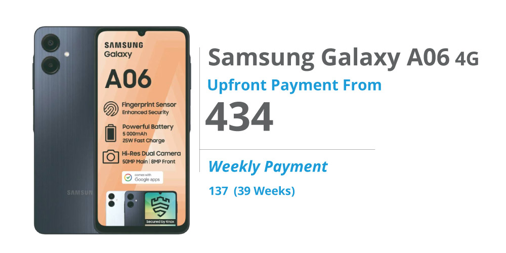 Samsung Galaxy A06 on Payjoy