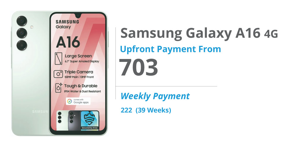 Samsung Galaxy A16 on Payjoy