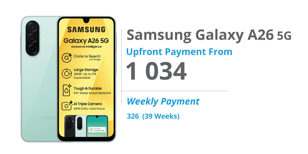 Samsung Galaxy A26 on Payjoy