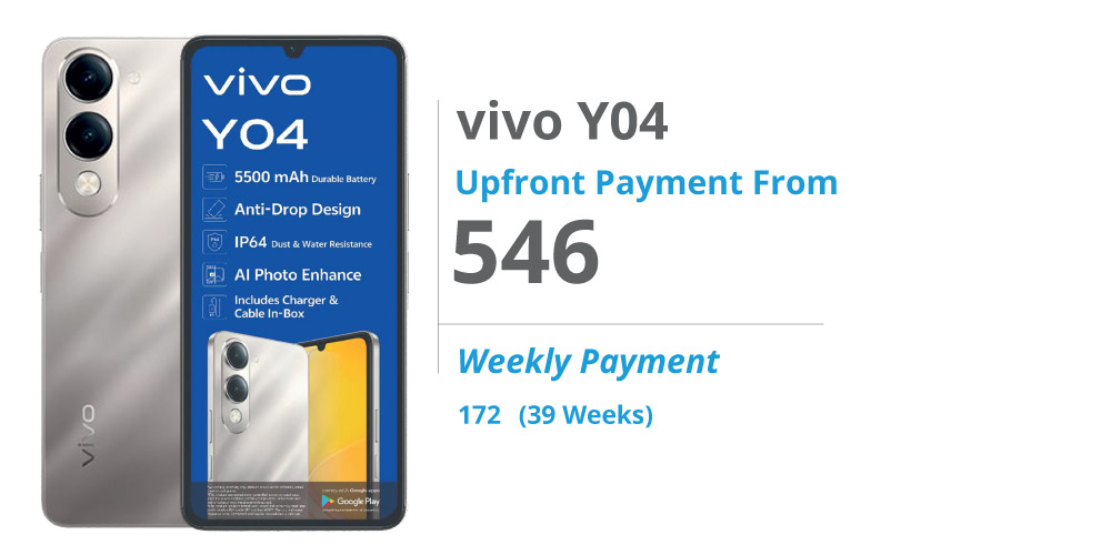 Vivo Y04 on Payjoy