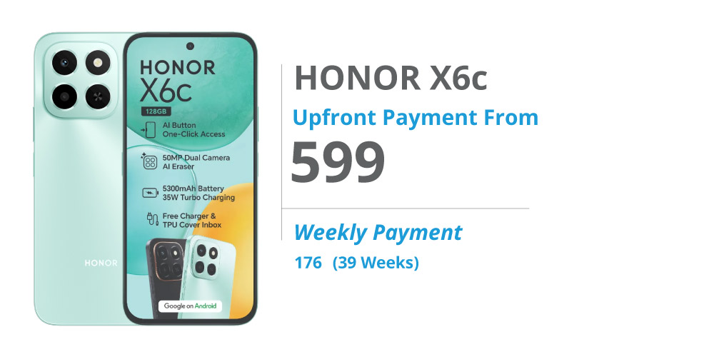 Honor X6c on Payjoy