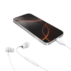 Digibuds in phone in white