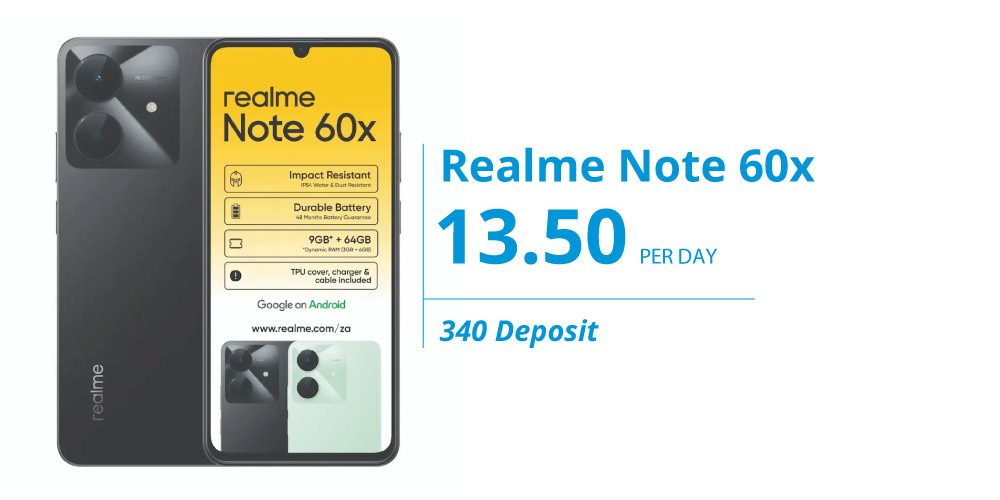 Realme Note 60x on Vodacom Easy 2 Own