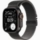 Black Titanium Case with Black Titanium Milanese Loop - Large