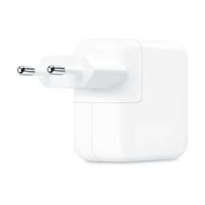 Apple Original 35W Dual USB-C Adapter Plug - Side View