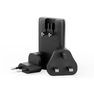 TravelWorld Edge 65 Wall Charger with interchangeable plugs - With plus adapters