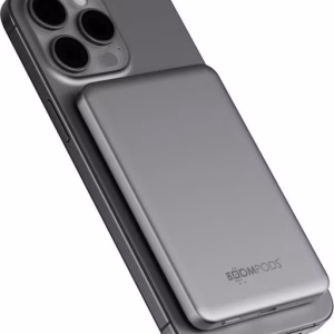 Boompods PowerSnap 5000mAh Magnetic Powerbank - Magsafe attached to iPhone