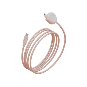 Energea Flow Duo Watch USB-C + Watch Charger in Pink