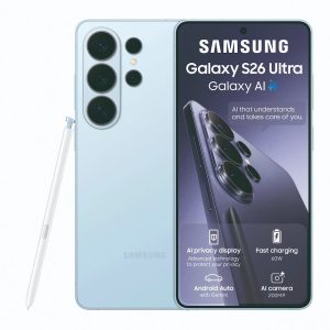 Samsung Galaxy S26 Ultra in Sky Blue