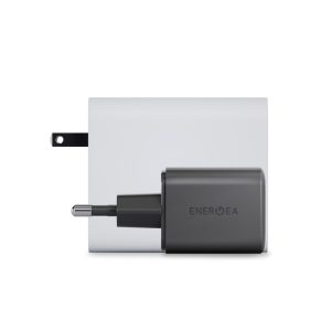 ENERGEA AmpCharge Mini 45W GaN EU Charger - size comparison