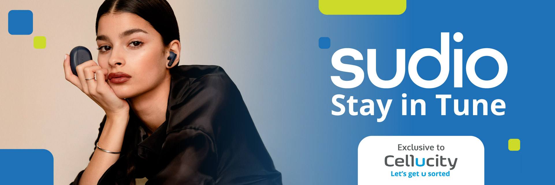 Sudio - Featured Brand advert - exclusive to Cellucity