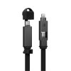 ENERGEA Sheath Travel 2-in-1 USB-A/USB-C to USB-C Cable 1.2m