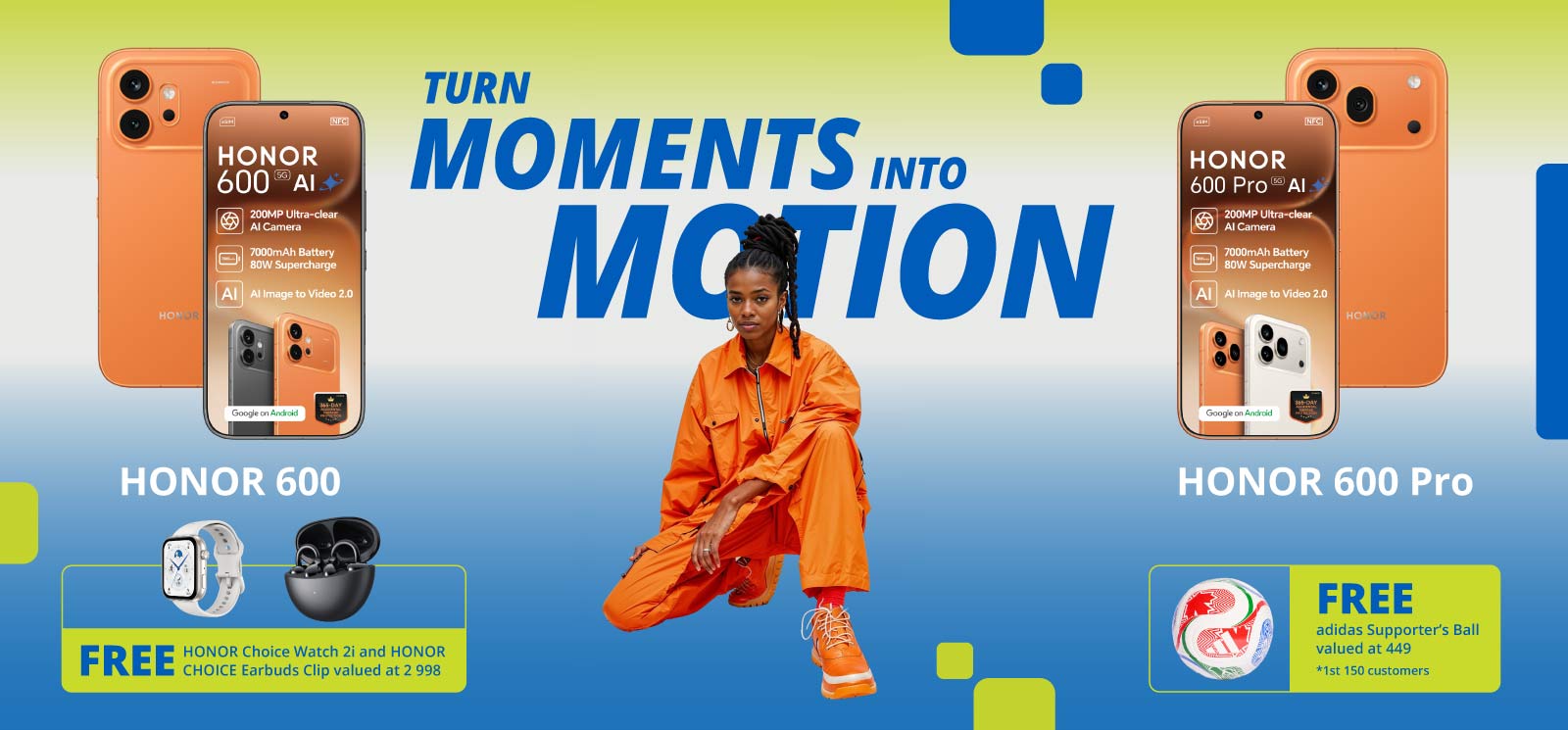 Cellucity Home page banner featuring the Honor 600 and 600 Pro - june hero 2026