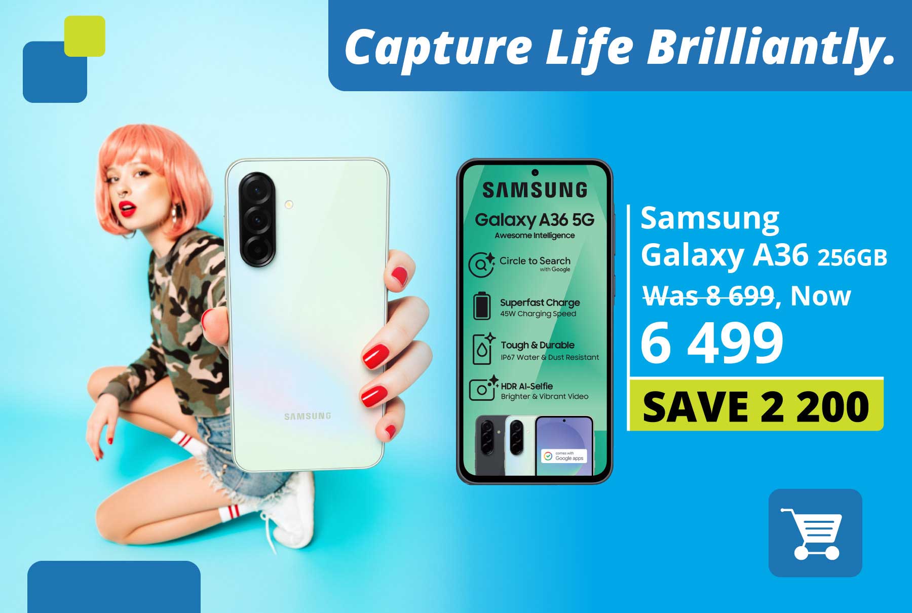 Samsung Galaxy A36 Online Prepaid Hero Deal