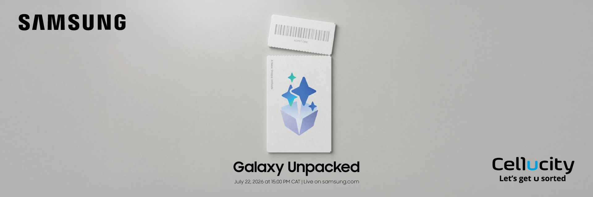 Samsung Galaxy Unpacked Teaser - Your ticket is ready