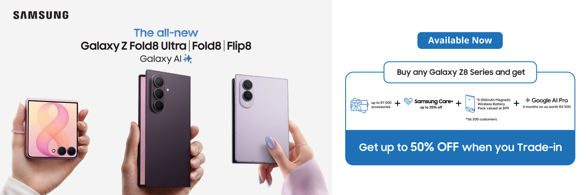 Samsung Galaxy Z Fold8 Ultra | Fold8 | Flip8 - Now Available Samsung Galaxy Z Fold8 Ultra | Fold8 | Flip8 - Now Available