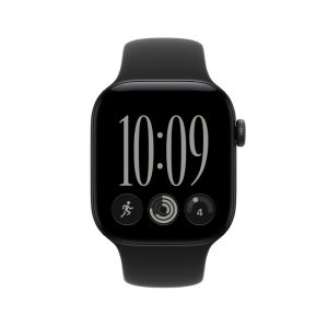 Apple watch Series 12 with black aluminium case - front