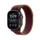 Black Titanium Case with Burgundy Trail Loop - M/L