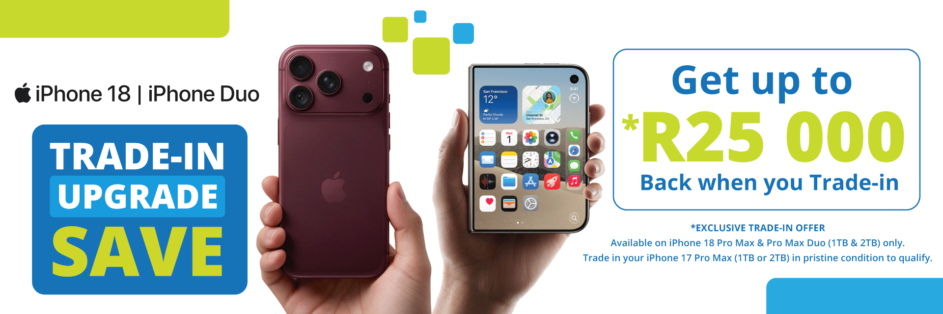 Apple iPhone 18 | Duo Trade-in Banner